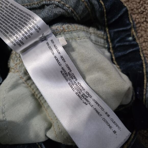 Ariat B5 Slim Boot Cut Jeans Boys 12 Medium Wash Thick Stitch Cowboy Western - Picture 8 of 8